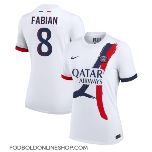 Paris Saint-Germain Fabian Ruiz #8 Udebanetrøje Dame 2024-25 Kortærmet